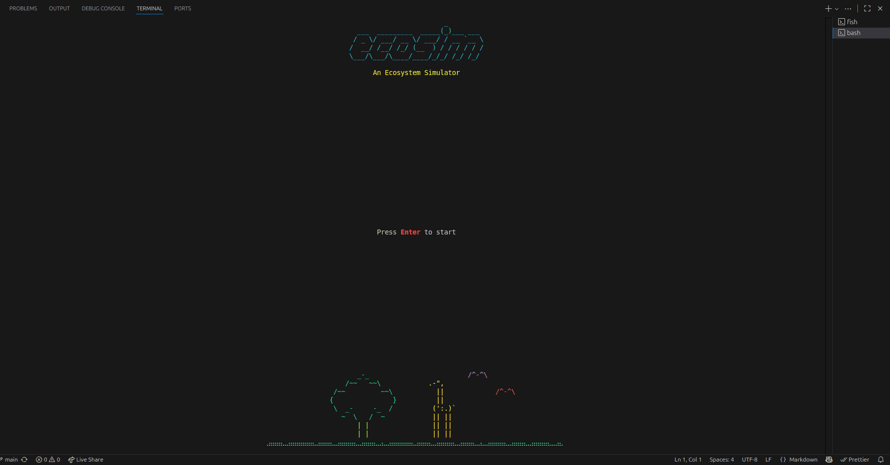 Ecosim demo